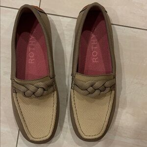 Rothy's Tan and Brown Loafers